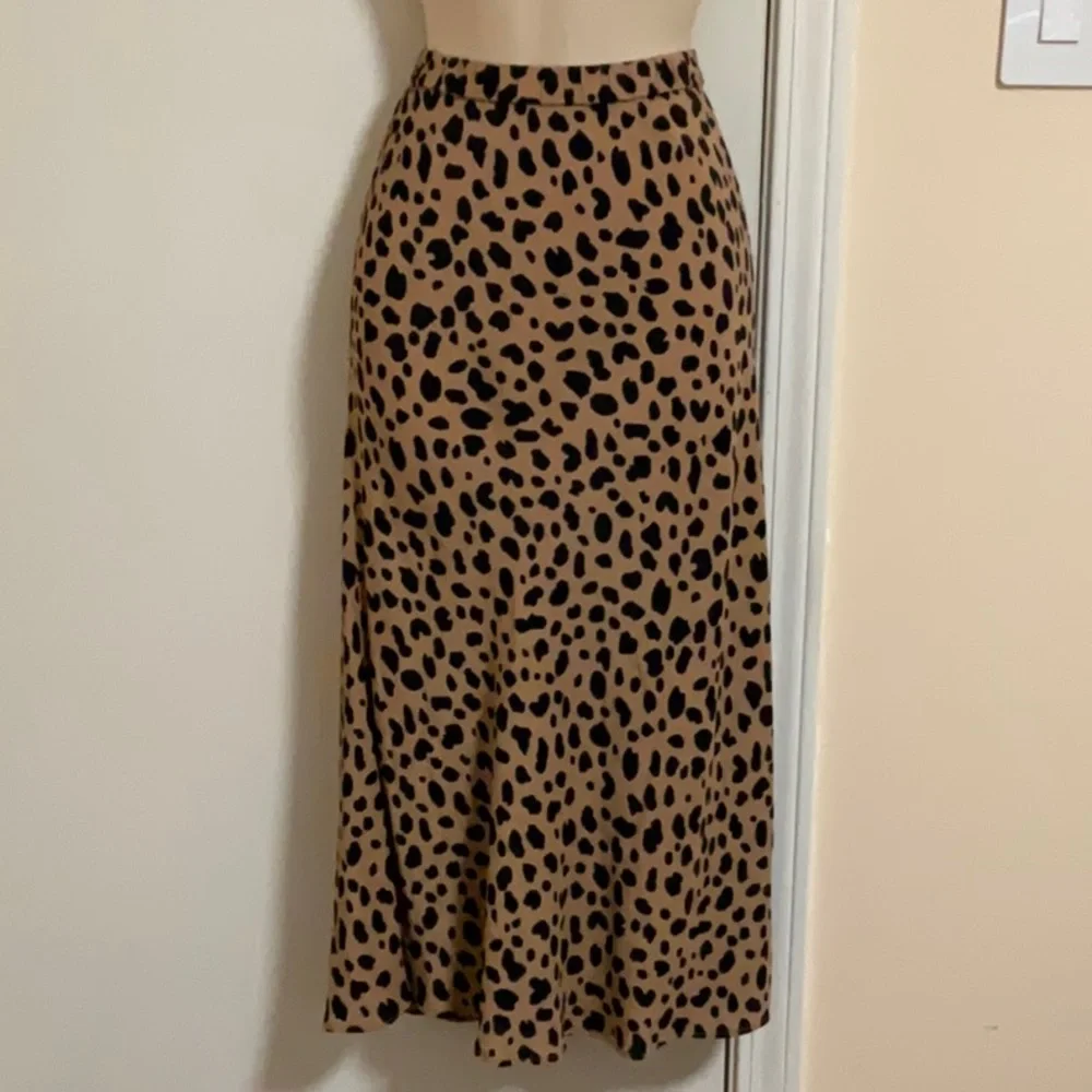 GAP Leopard Print Brown Skirt size S - Picture 3 of 10